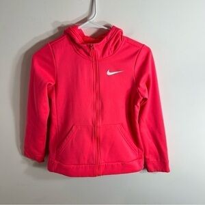 Nike Pink Sweatshirt Full Zip Medium Kids Hooded Girls